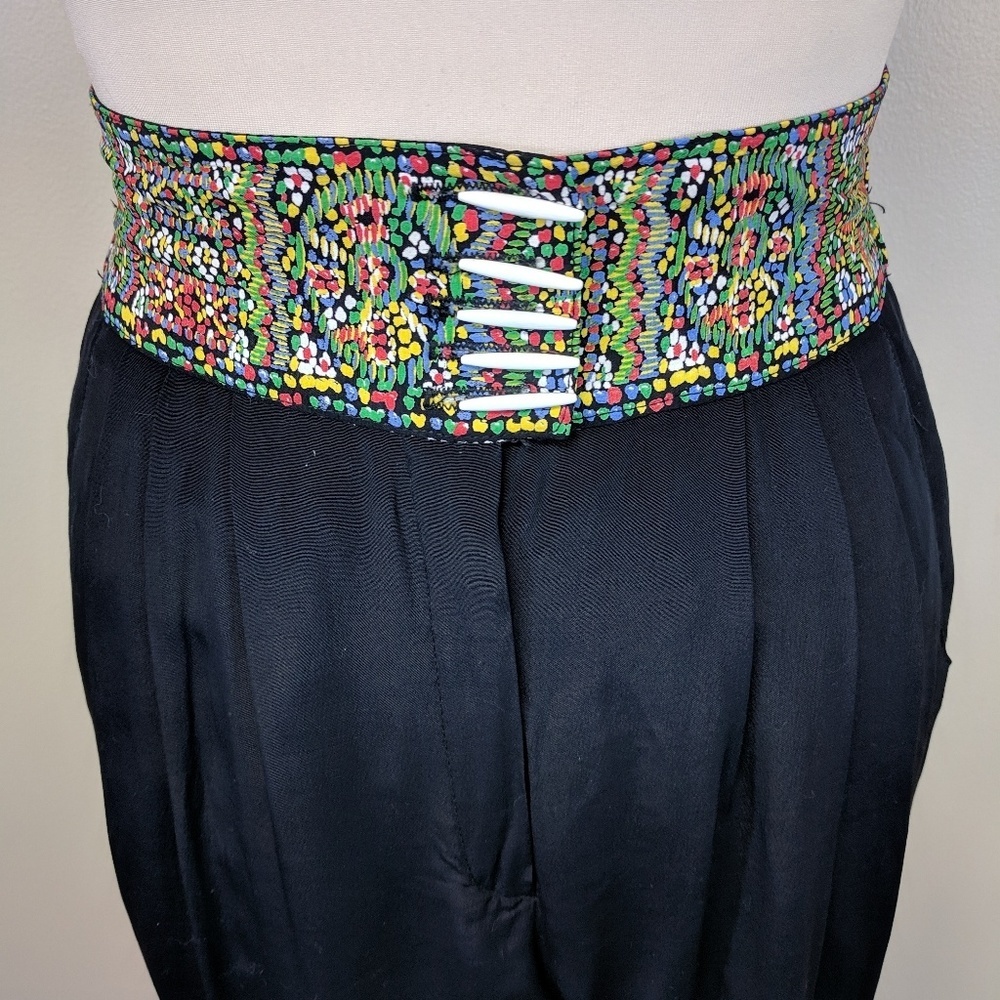 Vintage 80's Floral High Waist Pants